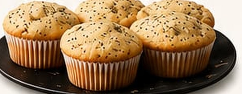 Lemon Poppy Seed Muffins, shown as a serving suggestion