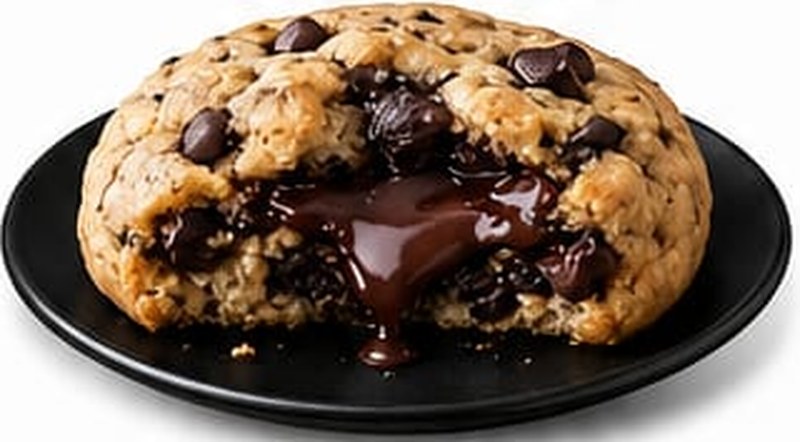 Chocolate Chip Stuffed Cookie, shown as a serving suggestion