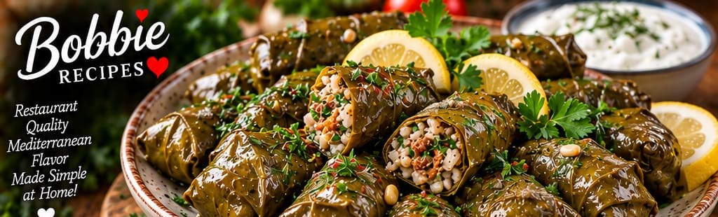 Dolma — Stuffed Grape Leaves, shown as a serving suggestion