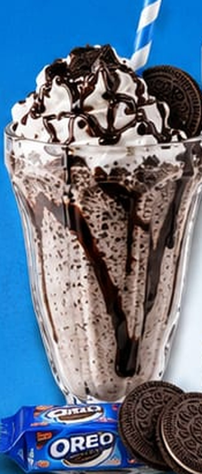 Cookies & Cream Shake, shown as a serving suggestion