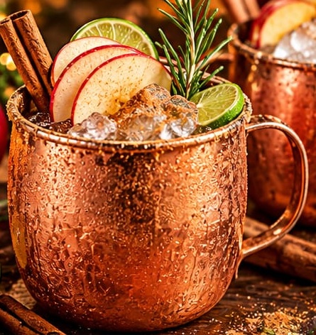 Ginger Apple Moscow Mule, shown as a serving suggestion