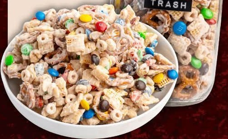 Trash Snack Mix, shown as a serving suggestion