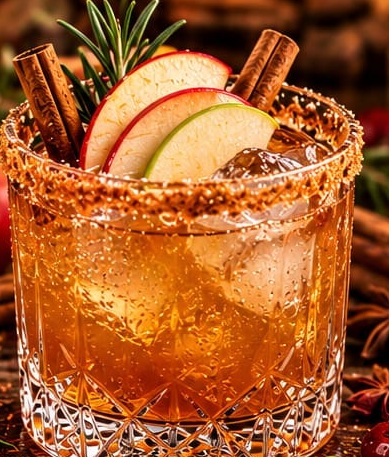 Caramel Apple Old Fashioned, shown as a serving suggestion
