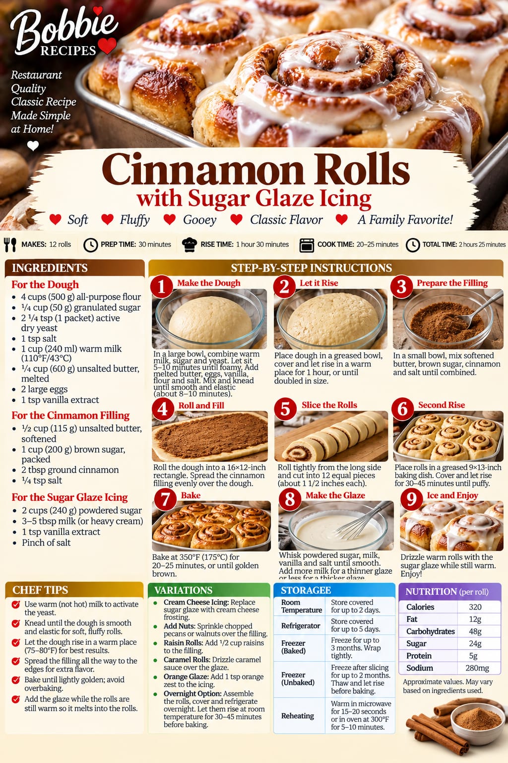 Cinnamon Rolls with Sugar Glaze Icing, shown as a serving suggestion