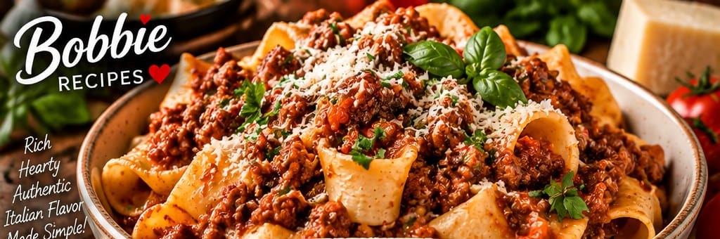 Homemade Bolognese Sauce, shown as a serving suggestion