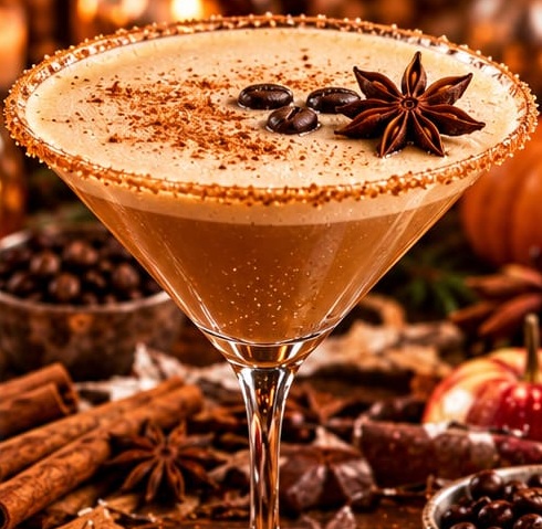 Chai Espresso Martini, shown as a serving suggestion