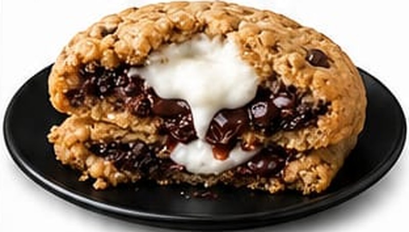 S'mores Stuffed Cookie, shown as a serving suggestion
