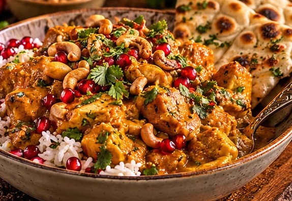 Thai Yellow Chicken Pumpkin Curry, shown as a serving suggestion