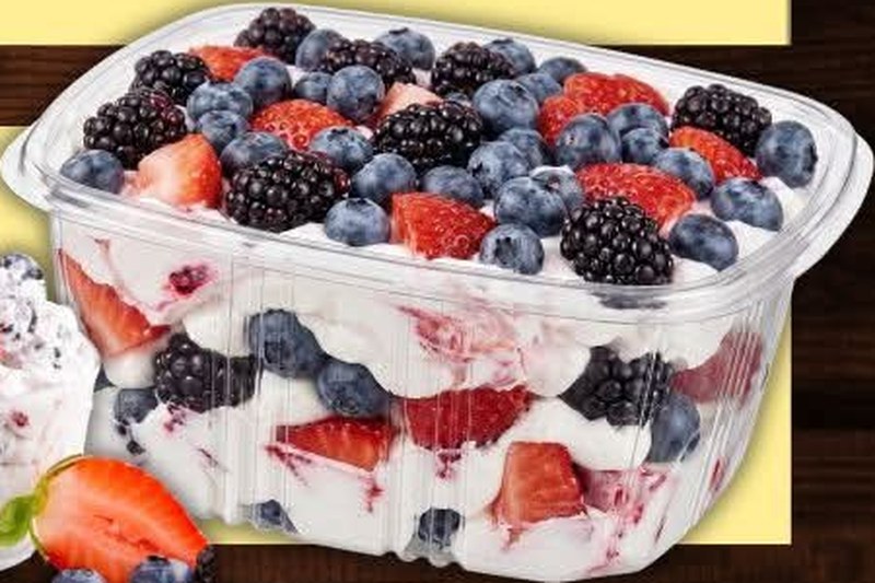 Berry Cheesecake Salad, shown as a serving suggestion