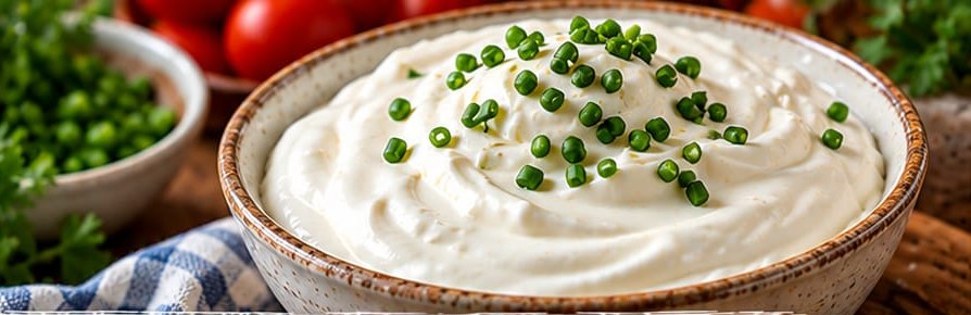 Homemade Sour Cream, shown as a serving suggestion