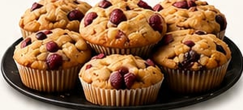 Raspberry Muffins, shown as a serving suggestion