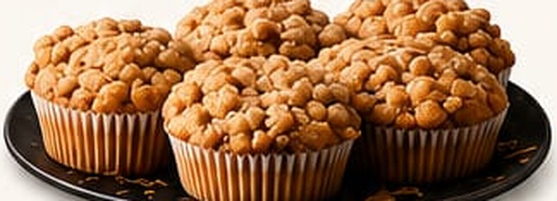 Apple Cinnamon Muffins, shown as a serving suggestion