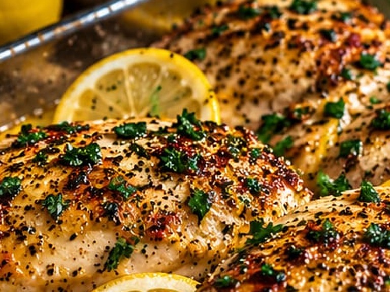 Lemon Pepper Chicken, shown as a serving suggestion
