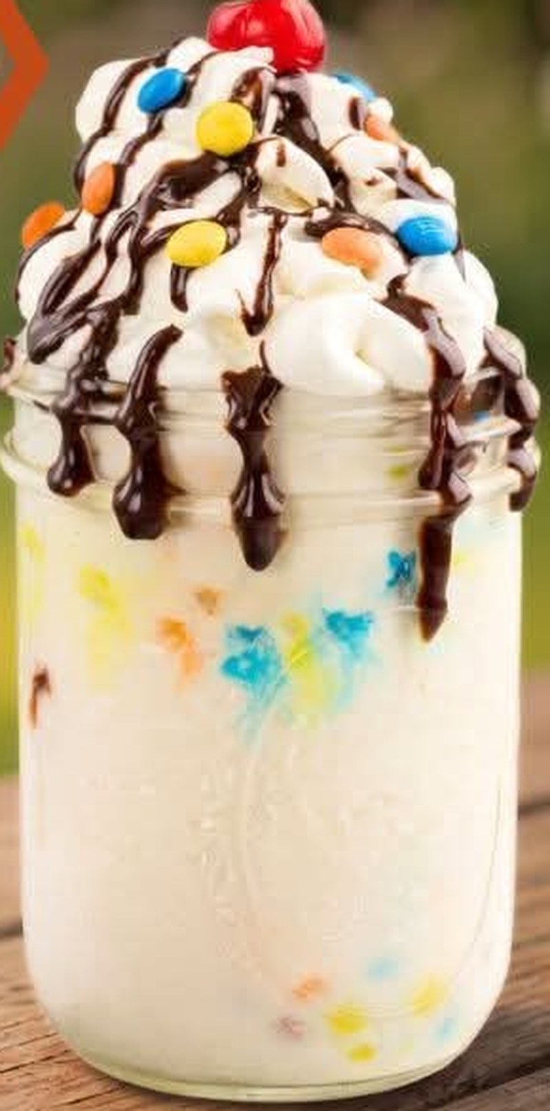 Mason Jar Ice Cream, shown as a serving suggestion