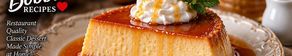 Honey Flan, shown as a serving suggestion