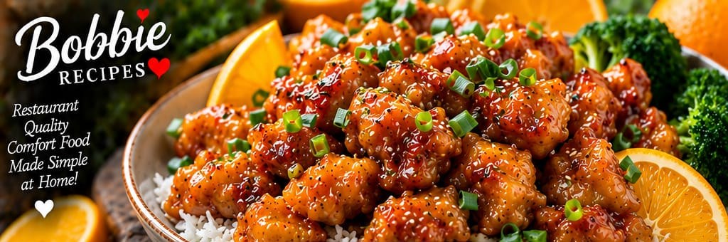 Orange Chicken, shown as a serving suggestion