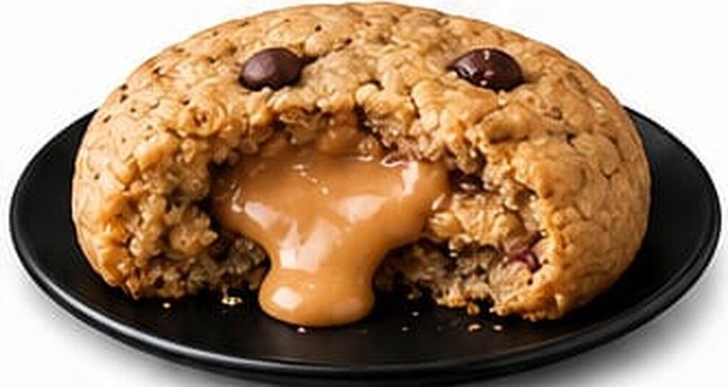 Peanut Butter Stuffed Cookie, shown as a serving suggestion