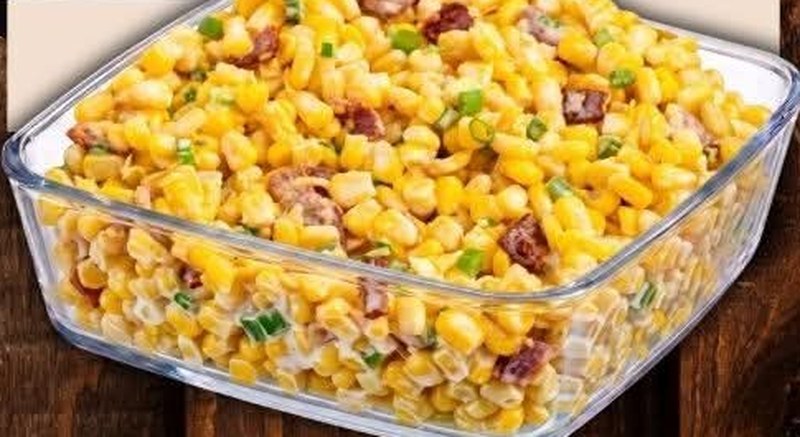 Bacon Corn Salad, shown as a serving suggestion