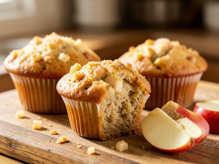 Apple Cinnamon Muffins, shown as a serving suggestion
