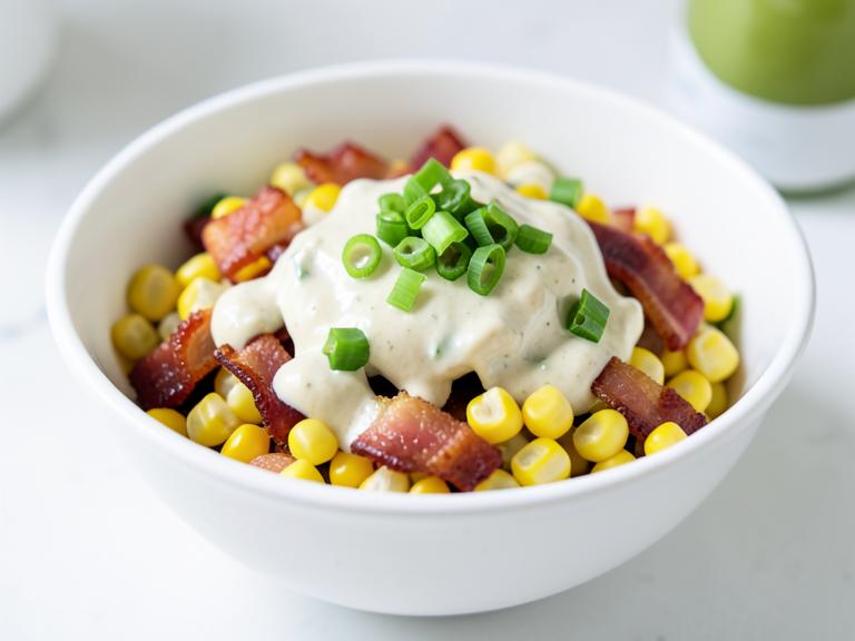 Bacon Corn Salad, shown as a serving suggestion