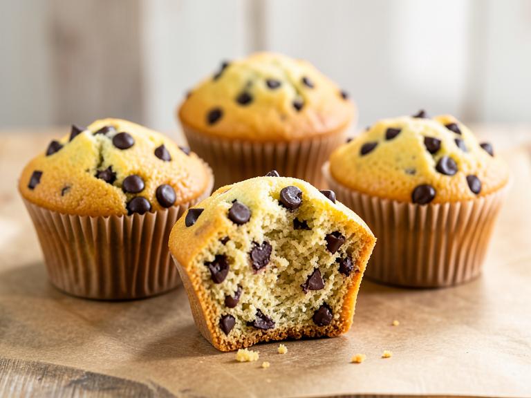 Chocolate Chip Muffins, shown as a serving suggestion