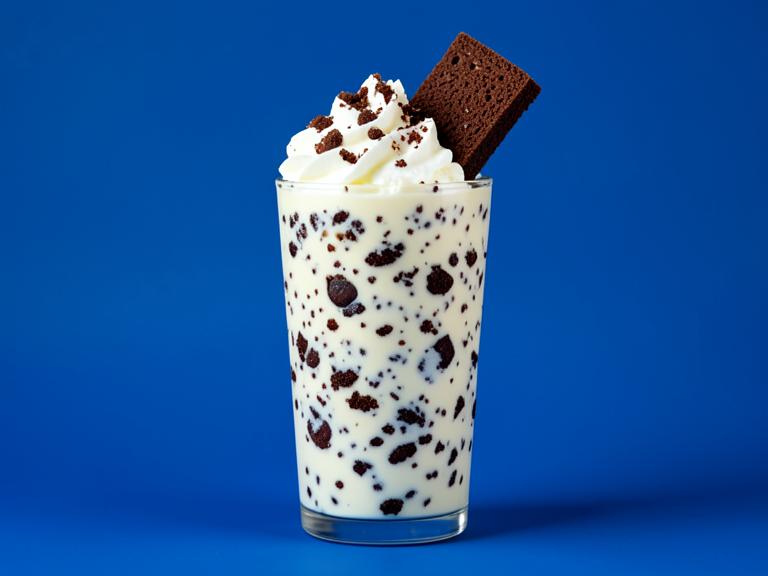 Cookies & Cream Shake, shown as a serving suggestion