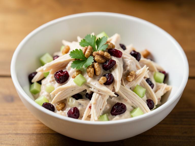 Cranberry Chicken Salad, shown as a serving suggestion