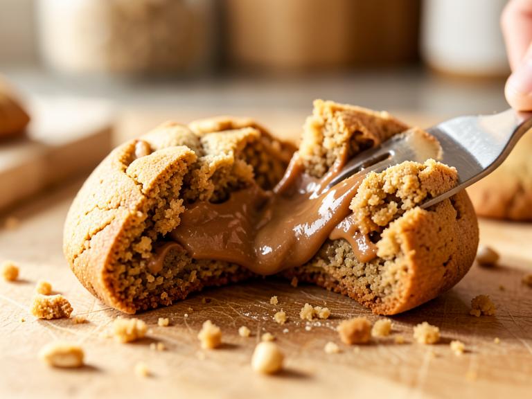 Peanut Butter Stuffed Cookie, shown as a serving suggestion