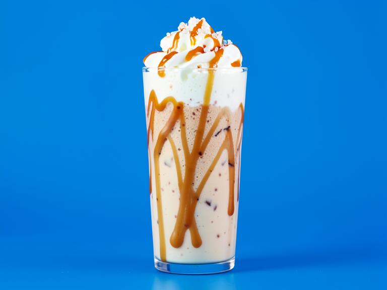Salted Caramel Shake, shown as a serving suggestion