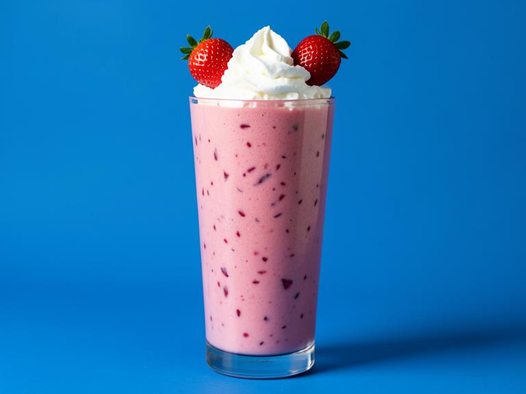 Strawberry Shake, shown as a serving suggestion